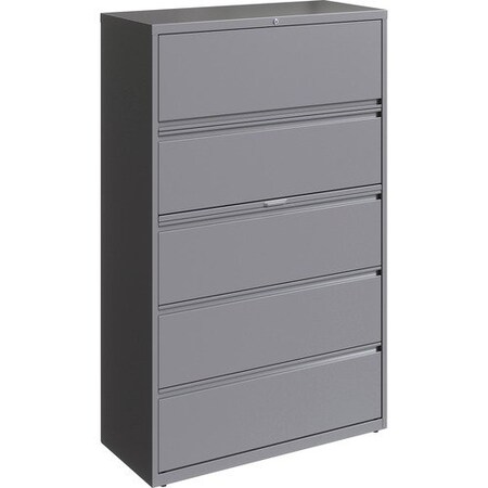 LORELL CABINET, 5DR, 42, SILVER LLR00044